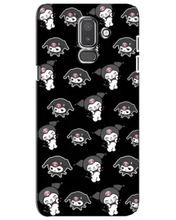 Чехол для Samsung Galaxy J8 2018 (J810) с картинкой «Черный паттерн Kuromi» Чехол для Samsung Galaxy J8 2018 (J810) с картинкой «Черный паттерн Kuromi»