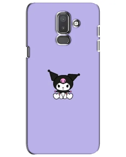 Чехол для Samsung Galaxy J8 2018 (J810) с картинкой «Kuromi — фиолетовый минимализм»