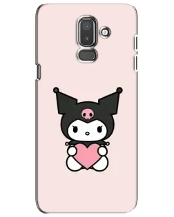 Чехол для Samsung Galaxy J8 2018 (J810) с картинкой «Kuromi и сердце» Чехол для Samsung Galaxy J8 2018 (J810) с картинкой «Kuromi и сердце»