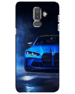 Чехол для Samsung Galaxy J8 2018 (J810) с картинкой «Голубая BMW M4» Чехол для Samsung Galaxy J8 2018 (J810) с картинкой «Голубая BMW M4»