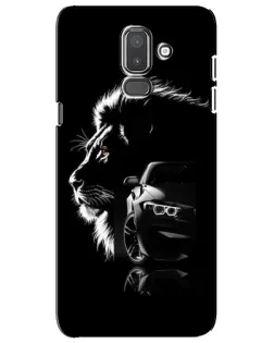 Чехол для Samsung Galaxy J8 2018 (J810) с картинкой «BMW и лев» Чехол для Samsung Galaxy J8 2018 (J810) с картинкой «BMW и лев»