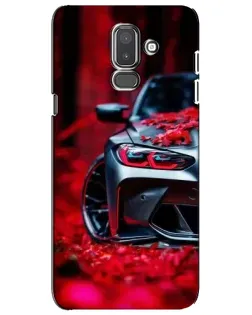 Чехол для Samsung Galaxy J8 2018 (J810) с картинкой «Спортивная BMW и цветы» Чехол для Samsung Galaxy J8 2018 (J810) с картинкой «Спортивная BMW и цветы»