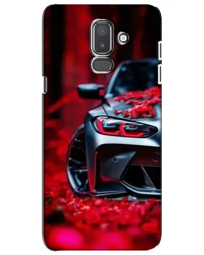 Чехол для Samsung Galaxy J8 2018 (J810) с картинкой «Спортивная BMW и цветы» Чехол для Samsung Galaxy J8 2018 (J810) с картинкой «Спортивная BMW и цветы»