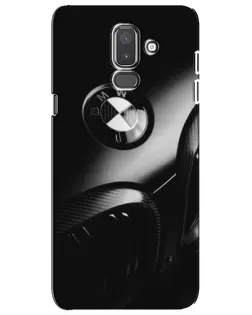 Чехол для Samsung Galaxy J8 2018 (J810) с картинкой «Эмблема BMW — макро» Чехол для Samsung Galaxy J8 2018 (J810) с картинкой «Эмблема BMW — макро»