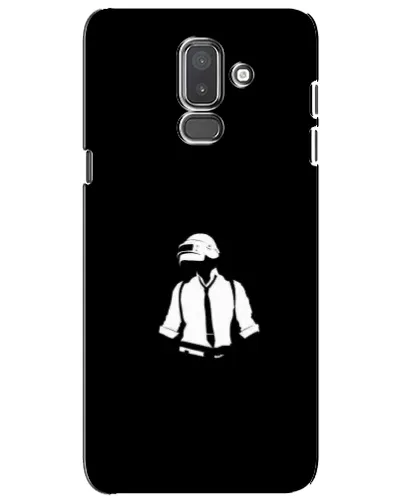 Чехол для Samsung Galaxy J8 2018 (J810) с картинкой «PUBG — белый шлем»