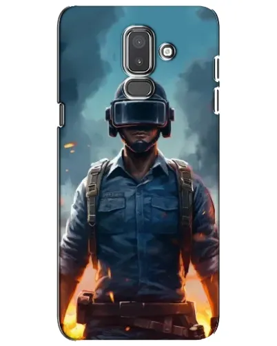 Чехол для Samsung Galaxy J8 2018 (J810) с картинкой «PUBG — реалистичный герой»