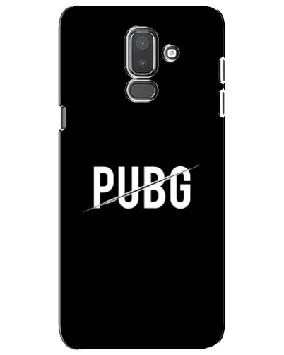 Чехол для Samsung Galaxy J8 2018 (J810) с картинкой «PUBG — белый логотип»