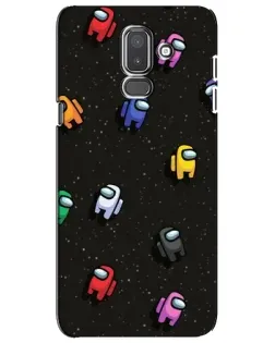Чехол для Samsung Galaxy J8 2018 (J810) с картинкой «Космический паттерн Among Us» Чехол для Samsung Galaxy J8 2018 (J810) с картинкой «Космический паттерн Among Us»