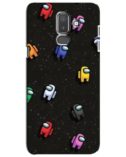 Чехол для Samsung Galaxy J8 2018 (J810) с картинкой «Космический паттерн Among Us»
