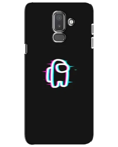 Чехол для Samsung Galaxy J8 2018 (J810) с картинкой «Among Us неон»