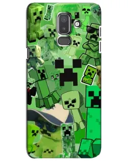 Чехол для Samsung Galaxy J8 2018 (J810) с картинкой «Криперы Minecraft» Чехол для Samsung Galaxy J8 2018 (J810) с картинкой «Криперы Minecraft»