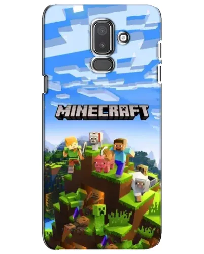 Чехол для Samsung Galaxy J8 2018 (J810) с картинкой «Minecraft классический мир»