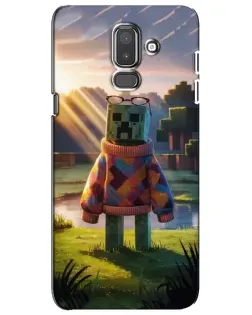 Чехол для Samsung Galaxy J8 2018 (J810) с картинкой «Крипер в свитере» Чехол для Samsung Galaxy J8 2018 (J810) с картинкой «Крипер в свитере»