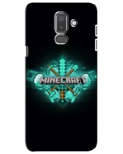 Чехол для Samsung Galaxy J8 2018 (J810) с картинкой «Minecraft Diamond лого» Чехол для Samsung Galaxy J8 2018 (J810) с картинкой «Minecraft Diamond лого»