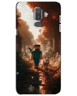 Чехол для Samsung Galaxy J8 2018 (J810) с картинкой «Стив в лесу» Чехол для Samsung Galaxy J8 2018 (J810) с картинкой «Стив в лесу»