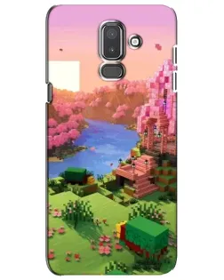 Чехол для Samsung Galaxy J8 2018 (J810) с картинкой «Розовое дерево Minecraft» Чехол для Samsung Galaxy J8 2018 (J810) с картинкой «Розовое дерево Minecraft»
