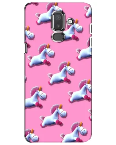 Чехол для Samsung Galaxy J8 2018 (J810) с картинкой «Единороги на розовом»