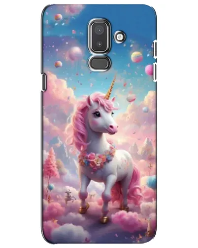 Чехол для Samsung Galaxy J8 2018 (J810) с картинкой «Единорог среди облаков»