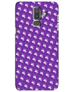 Чехол для Samsung Galaxy J8 2018 (J810) с картинкой «Единороги на фиолетовом»