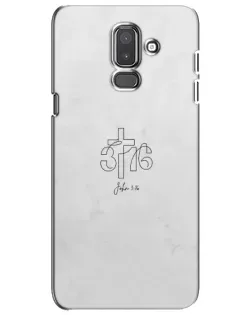 Чехол для Samsung Galaxy J8 2018 (J810) с картинкой «Иоанна 3:16 Крест» Чехол для Samsung Galaxy J8 2018 (J810) с картинкой «Иоанна 3:16 Крест»