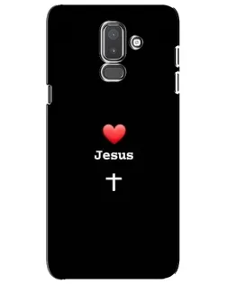 Чехол для Samsung Galaxy J8 2018 (J810) с картинкой «Сердце - Jesus» Чехол для Samsung Galaxy J8 2018 (J810) с картинкой «Сердце - Jesus»