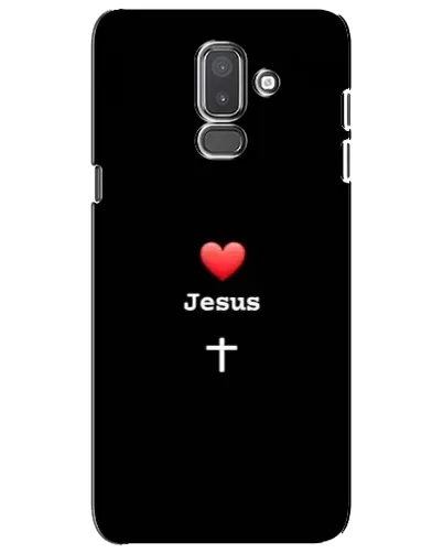 Чехол для Samsung Galaxy J8 2018 (J810) с картинкой «Сердце - Jesus»