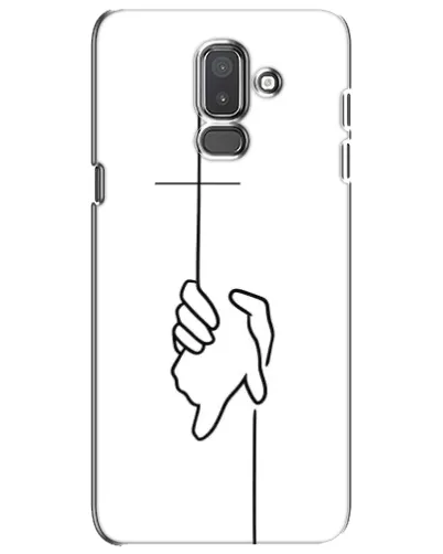 Чехол для Samsung Galaxy J8 2018 (J810) с картинкой «Рука держит»