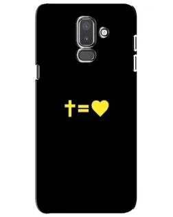 Чехол для Samsung Galaxy J8 2018 (J810) с картинкой «Сердце и Крест»
