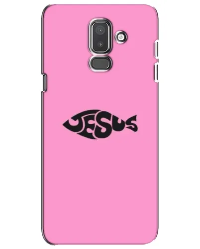 Чехол для Samsung Galaxy J8 2018 (J810) с картинкой «Розовый символ  Jesus»