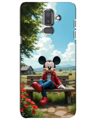 Чехол для Samsung Galaxy J8 2018 (J810) с картинкой «Микки на скамейке» Чехол для Samsung Galaxy J8 2018 (J810) с картинкой «Микки на скамейке»