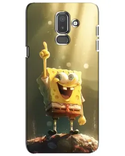 Чехол для Samsung Galaxy J8 2018 (J810) с картинкой «Сияющий Спанч Боб»
