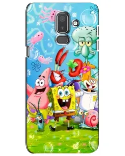 Чехол для Samsung Galaxy J8 2018 (J810) с картинкой «Губка Боб и друзья»