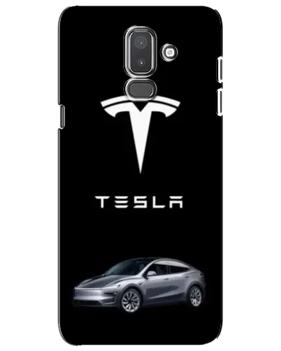 Чехол для Samsung Galaxy J8 2018 (J810) с картинкой «Tesla Model Y»