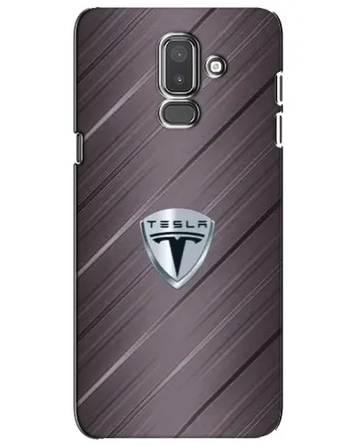 Чехол для Samsung Galaxy J8 2018 (J810) с картинкой «Металлическая текстура Tesla»