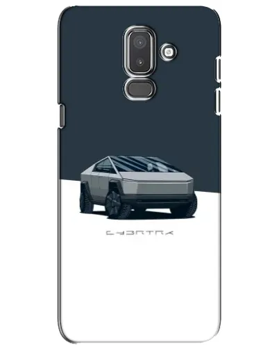 Чехол для Samsung Galaxy J8 2018 (J810) с картинкой «Серебристый Cybertruck Tesla»