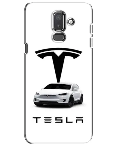 Чехол для Samsung Galaxy J8 2018 (J810) с картинкой «Tesla White Style»