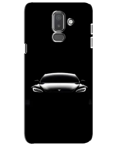 Чехол для Samsung Galaxy J8 2018 (J810) с картинкой «Фары Tesla Night»