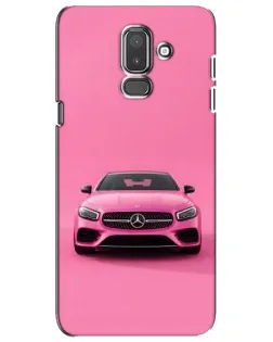 Чехол для Samsung Galaxy J8 2018 (J810) с картинкой «Розовый Mercedes AMG»