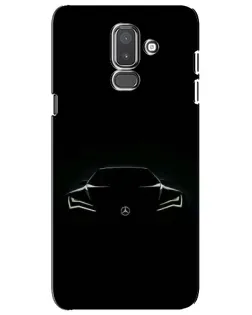 Чехол для Samsung Galaxy J8 2018 (J810) с картинкой «Mercedes — силуэт авто»