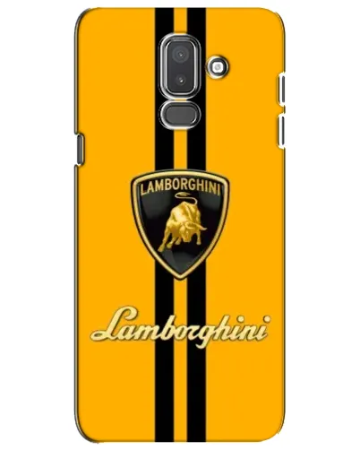 Чехол для Samsung Galaxy J8 2018 (J810) с картинкой «Lamborghini Stripe желтый»