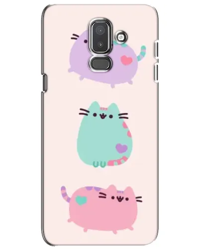 Чехол для Samsung Galaxy J8 2018 (J810) с картинкой «Pusheen трио»