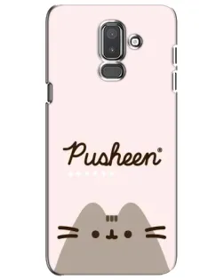 Чехол для Samsung Galaxy J8 2018 (J810) с картинкой «Pusheen логотип» Чехол для Samsung Galaxy J8 2018 (J810) с картинкой «Pusheen логотип»