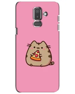 Чехол для Samsung Galaxy J8 2018 (J810) с картинкой «Пушин с пиццей» Чехол для Samsung Galaxy J8 2018 (J810) с картинкой «Пушин с пиццей»