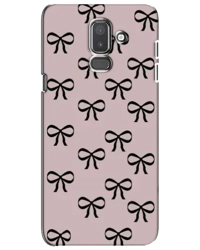 Чехол для Samsung Galaxy J8 2018 (J810) с картинкой «Черные бантики»