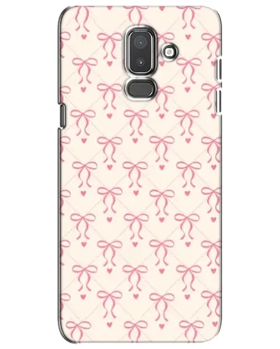 Чехол для Samsung Galaxy J8 2018 (J810) с картинкой «Розовые бантики Coquette»