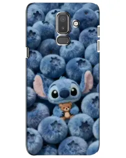 Чехол для Samsung Galaxy J8 2018 (J810) с картинкой «Стич и голубика» Чехол для Samsung Galaxy J8 2018 (J810) с картинкой «Стич и голубика»