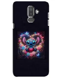 Чехол для Samsung Galaxy J8 2018 (J810) с картинкой «Stitch в цветах» Чехол для Samsung Galaxy J8 2018 (J810) с картинкой «Stitch в цветах»