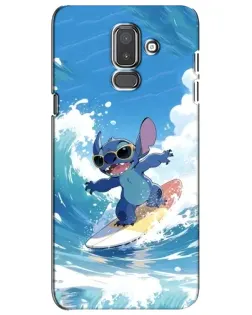 Чехол для Samsung Galaxy J8 2018 (J810) с картинкой «Стич на волне» Чехол для Samsung Galaxy J8 2018 (J810) с картинкой «Стич на волне»