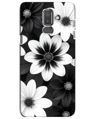 Чехол для Samsung Galaxy J8 2018 (J810) с картинкой «Монохромные астры» Чехол для Samsung Galaxy J8 2018 (J810) с картинкой «Монохромные астры»