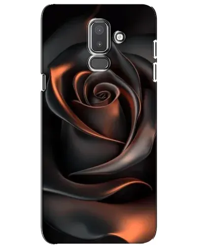 Чехол для Samsung Galaxy J8 2018 (J810) с картинкой «Шелковая черная роза» Чехол для Samsung Galaxy J8 2018 (J810) с картинкой «Шелковая черная роза»